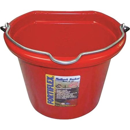 FORTEX FORTIFLEX Bucket Flat Side Red 8Qt FB108R